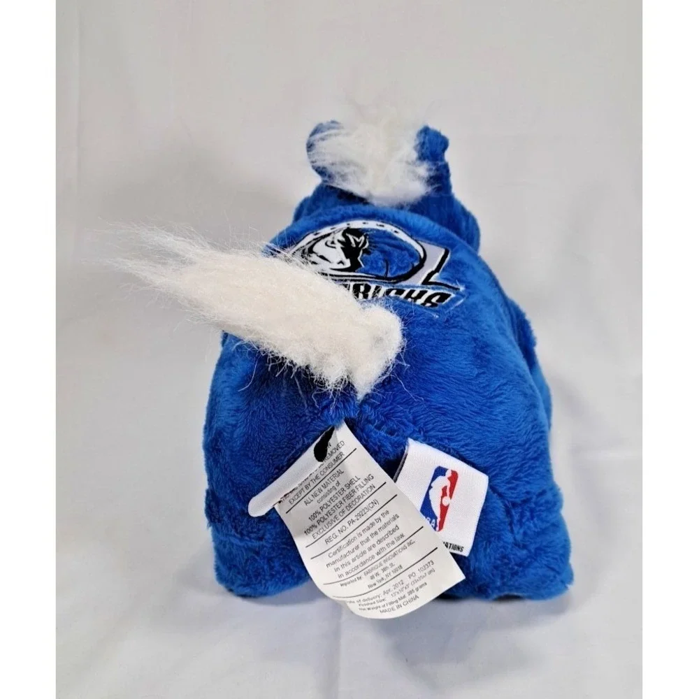 Dallas Mavericks NBA Pillow Pet Horse Mascot Plush Blue White 13